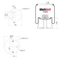 FUELLE COMPLETO BLACKTECH BLTSUS2040