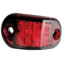 LUZ PERIMETRAL LATERAL OVALADA AMBAR, 2 LEDS 10-30V, ROJA 247 LIGHTING LIGPER2003